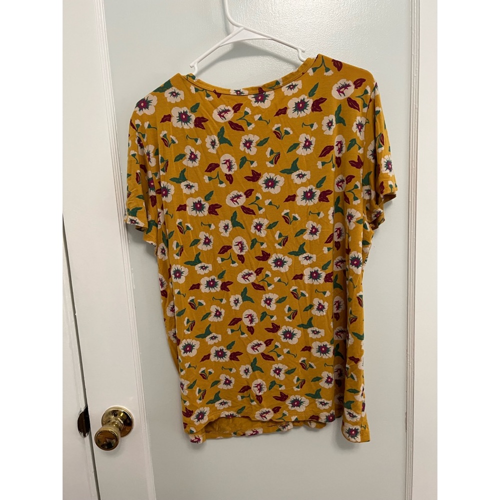 Dip Brand XL mustard floral loose shirt